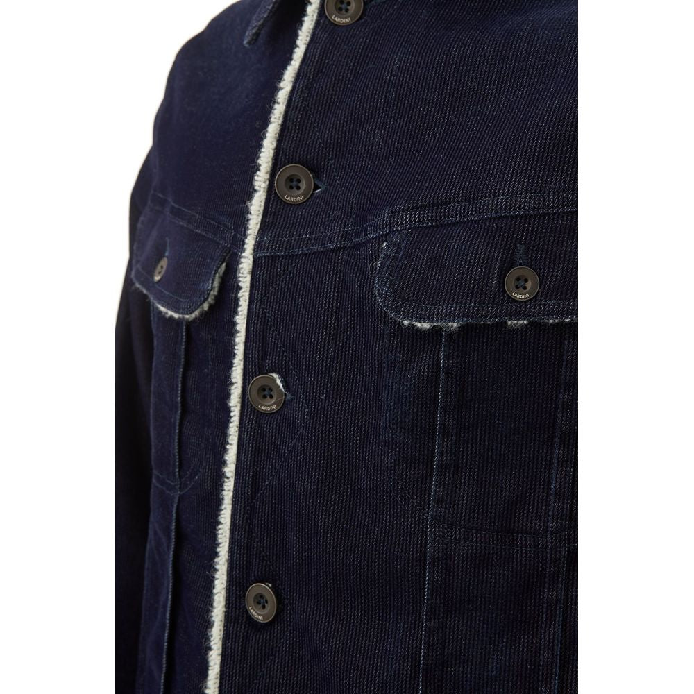Lardini Baumwoll-Jeansjacke in Blau