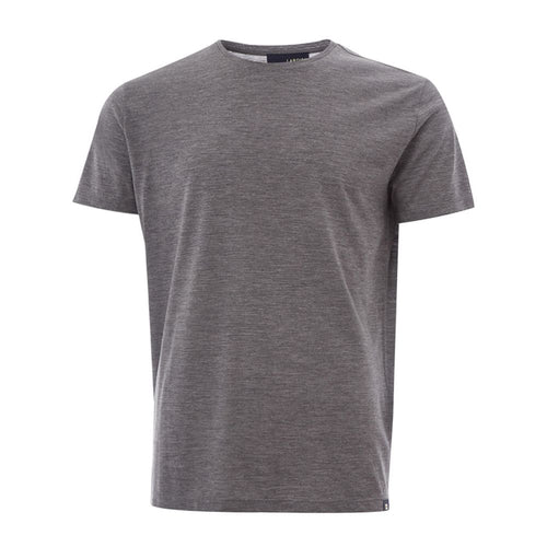 Lardini Elegantes graues Designer T-Shirt aus Wolle