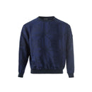 Emporio Armani Elegant linen blue T-shirt for men