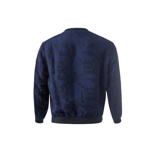 Emporio Armani Elegant linen blue T-shirt for men