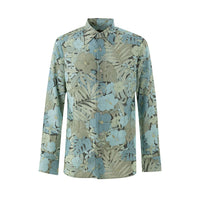 Tom Ford Blaues Lyocell-Hemd