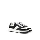 Dsquared² Schwarzer und weißer Leder-Sneaker