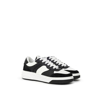 Dsquared² Schwarzer und weißer Leder-Sneaker