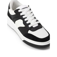 Dsquared² Schwarzer und weißer Leder-Sneaker