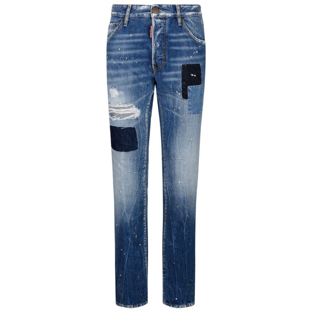 Dsquared² Blaue Baumwolljeans &amp