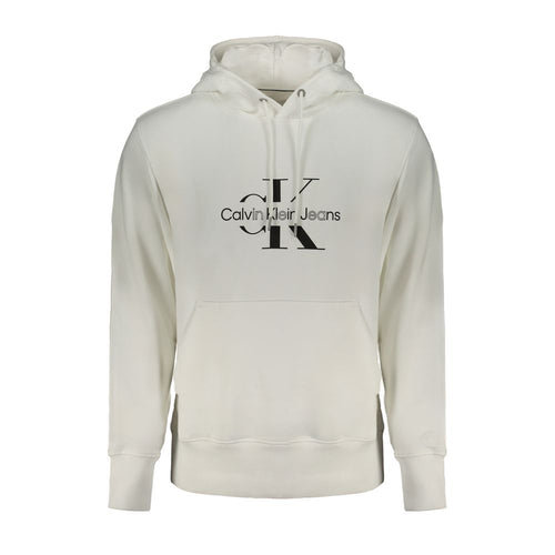 Calvin Klein Weißer Baumwollpullover für Männer