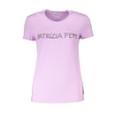 Patrizia Pepe Lila Bio-Baumwolle T-Shirt für Frauen