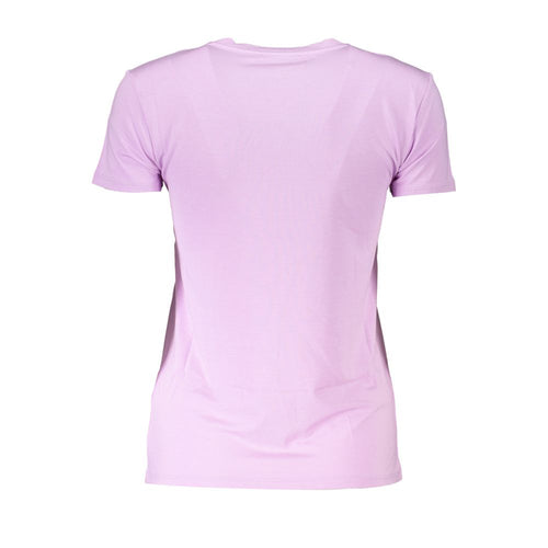 Patrizia Pepe Lila Bio-Baumwolle T-Shirt für Frauen