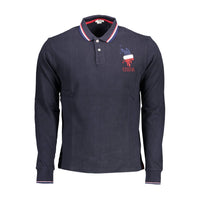 U.S. POLO ASSN. Blaues Baumwoll-Poloshirt für Männer
