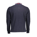 U.S. POLO ASSN. Blaues Baumwoll-Poloshirt für Männer