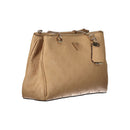 Guess Jeans Beige Polyethylen Frauen Handtasche