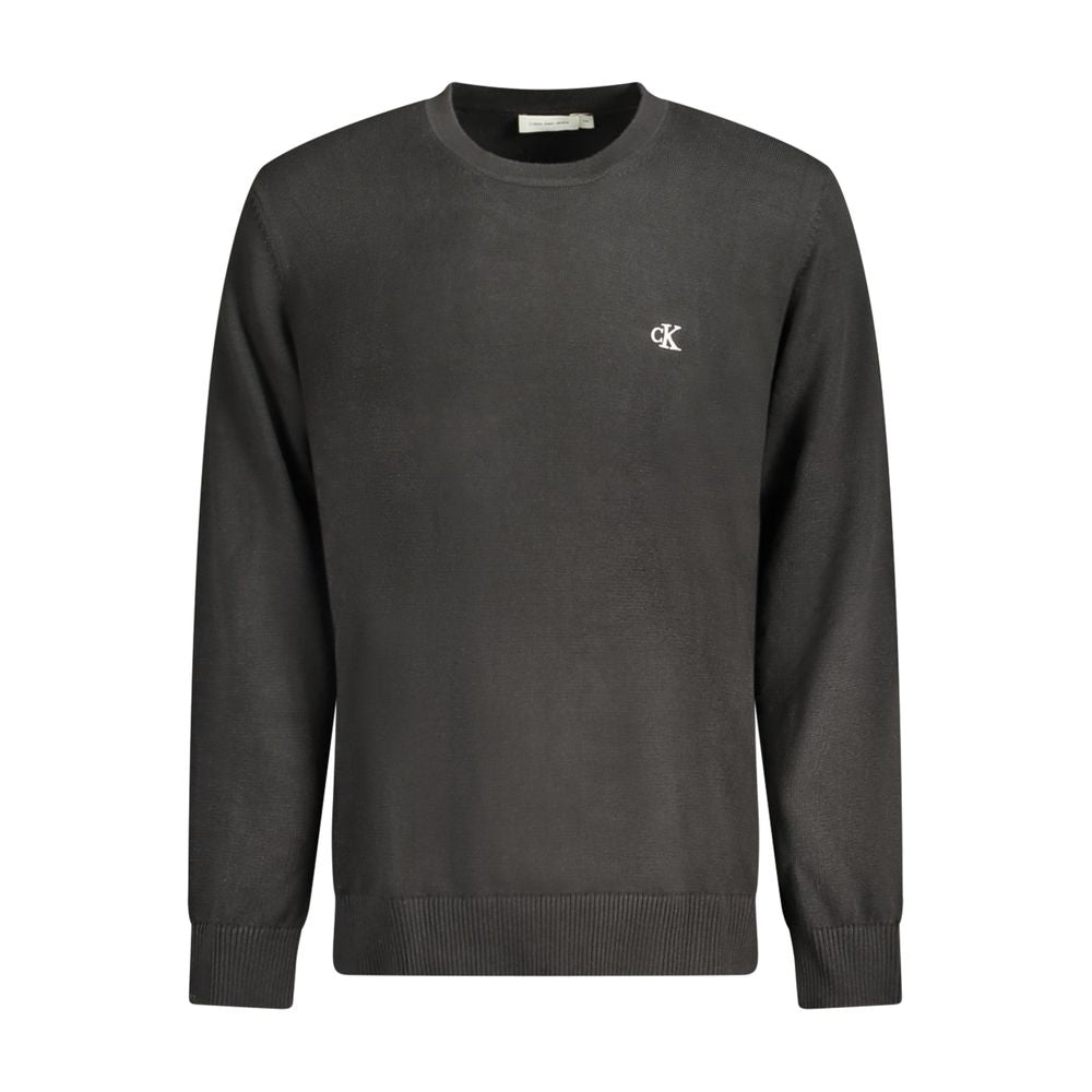 Calvin Klein Schwarzer Baumwollpullover für Männer