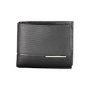 Calvin Klein Schwarzes Leder Herren Portemonnaie