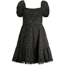 Guess Jeans Schwarzes Baumwollkleid für Frauen