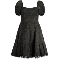 Guess Jeans Schwarzes Baumwollkleid für Frauen