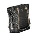 Guess Jeans Schwarz Polyethylen Frauen Handtasche