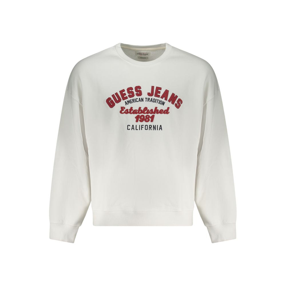 Guess Jeans Weißer Baumwollpullover für Männer