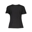 Patrizia Pepe Schwarzes Baumwoll-T-Shirt für Frauen