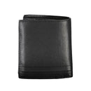Tommy Hilfiger Schwarzes Leder Herren Portemonnaie