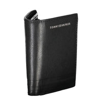 Tommy Hilfiger Schwarzes Leder Herren Portemonnaie