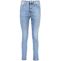 Calvin Klein Blaue Baumwoll-Skinny-Jeans für Frauen mit hohem Tragekomfort