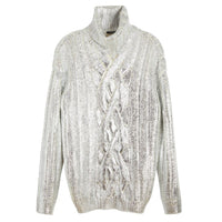 Balmain Brauner Rollkragenpullover aus Wolle für Männer