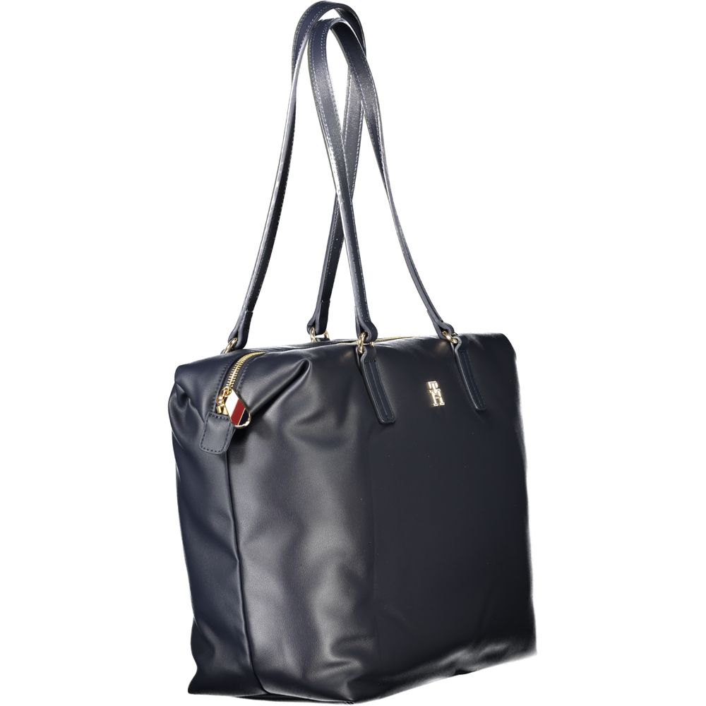 Tommy Hilfiger Blaue Polyester Frauen Handtasche
