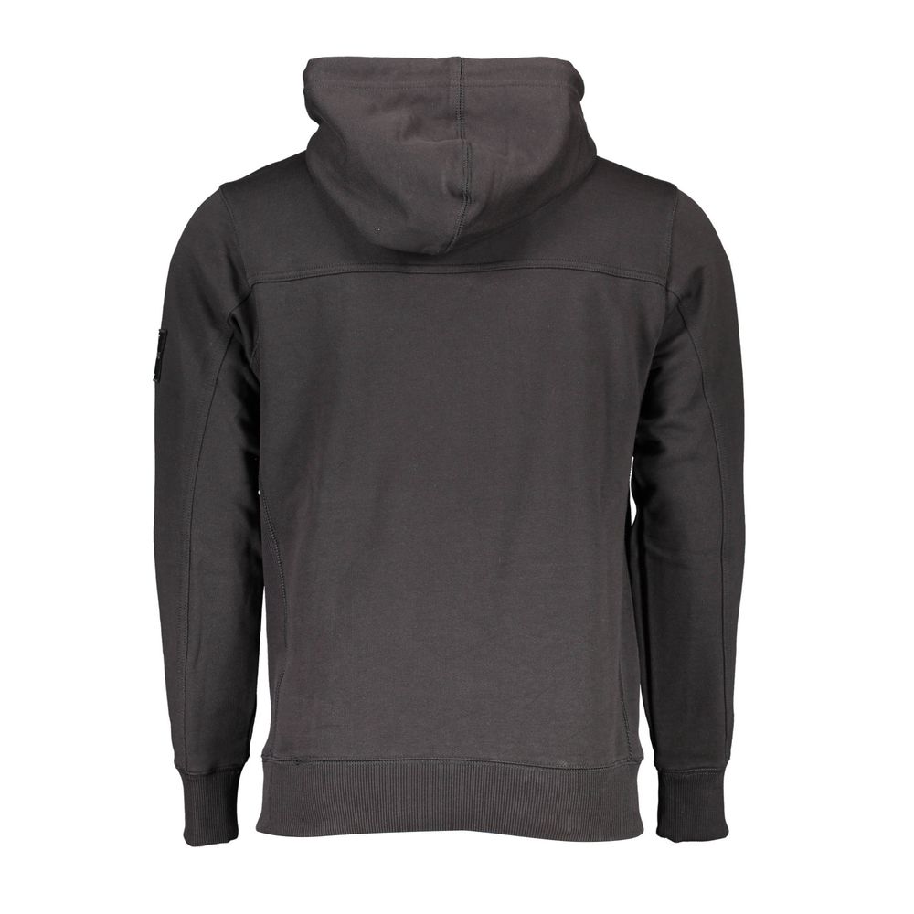 Calvin Klein Schwarzer Baumwollpullover für Männer mit Kapuze