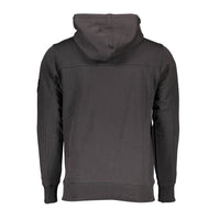 Calvin Klein Schwarzer Baumwollpullover für Männer mit Kapuze