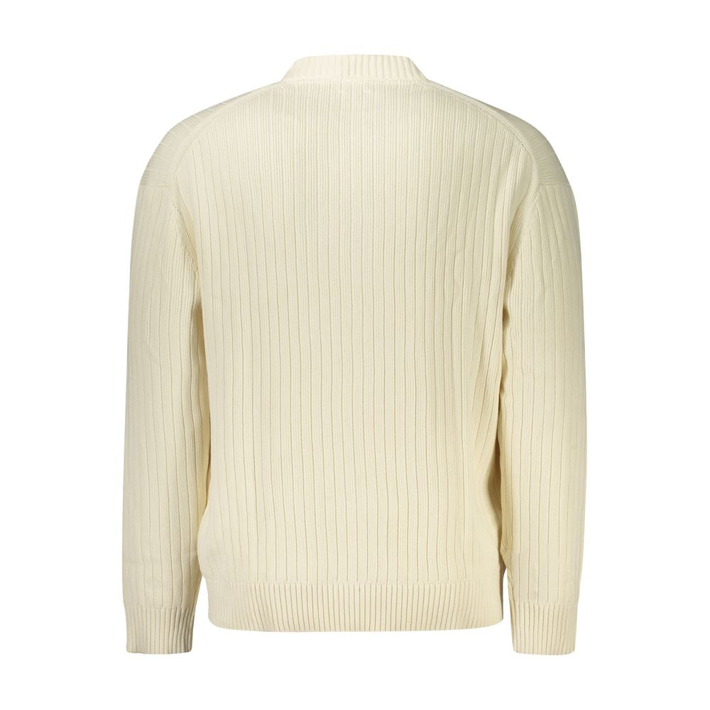 Calvin Klein Weißer Baumwollpullover für Männer