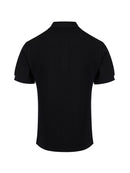 Burberry Schwarzes Polohemd mit Kragen aus Baumwolle