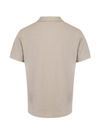 Burberry Polohemd mit Kragen aus Baumwolle in hellem Stein