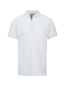 Burberry Weißes Polohemd mit Kragen aus Baumwolle