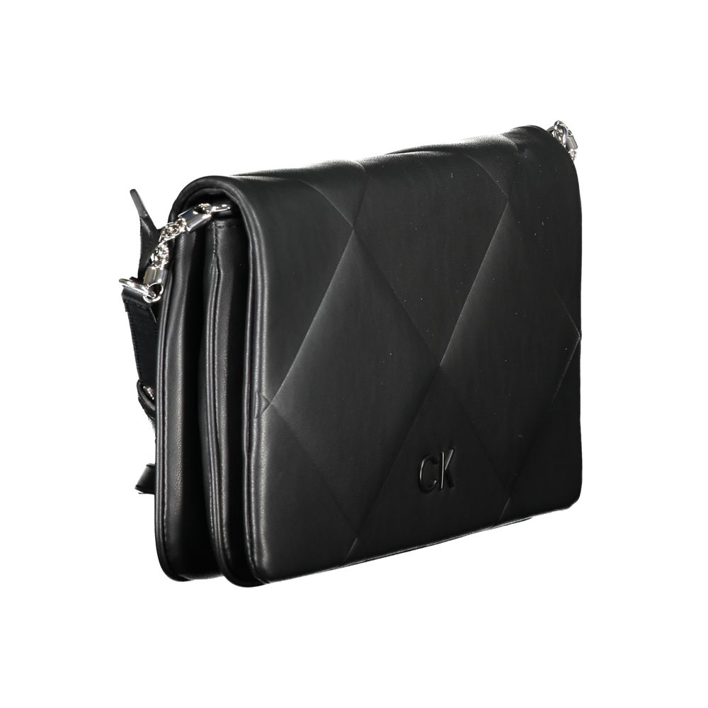 Calvin Klein Schwarze Baumwollhandtasche