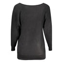 Guess Jeans Schwarzer Viskose-Pullover