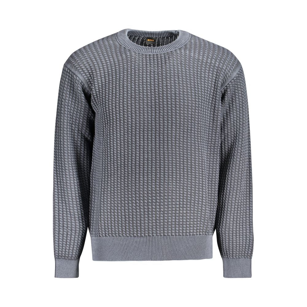 Hugo Boss Blauer Baumwollpullover für Männer