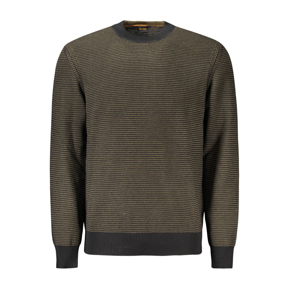 Hugo Boss Schwarzer Baumwollpullover für Männer