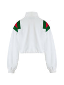 Gucci Weißes Polyester-Logo-Sweatshirt