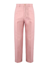 Gucci Hellrosa Baumwollhosen