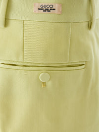 Gucci Limonengelbe Polyester-Hose