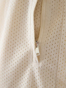 Gucci Cremefarbene Polyester-Logo-Shorts