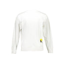Calvin Klein Weißes Unisex-Sweatshirt aus Baumwolle