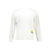 Calvin Klein Weißes Unisex-Sweatshirt aus Baumwolle