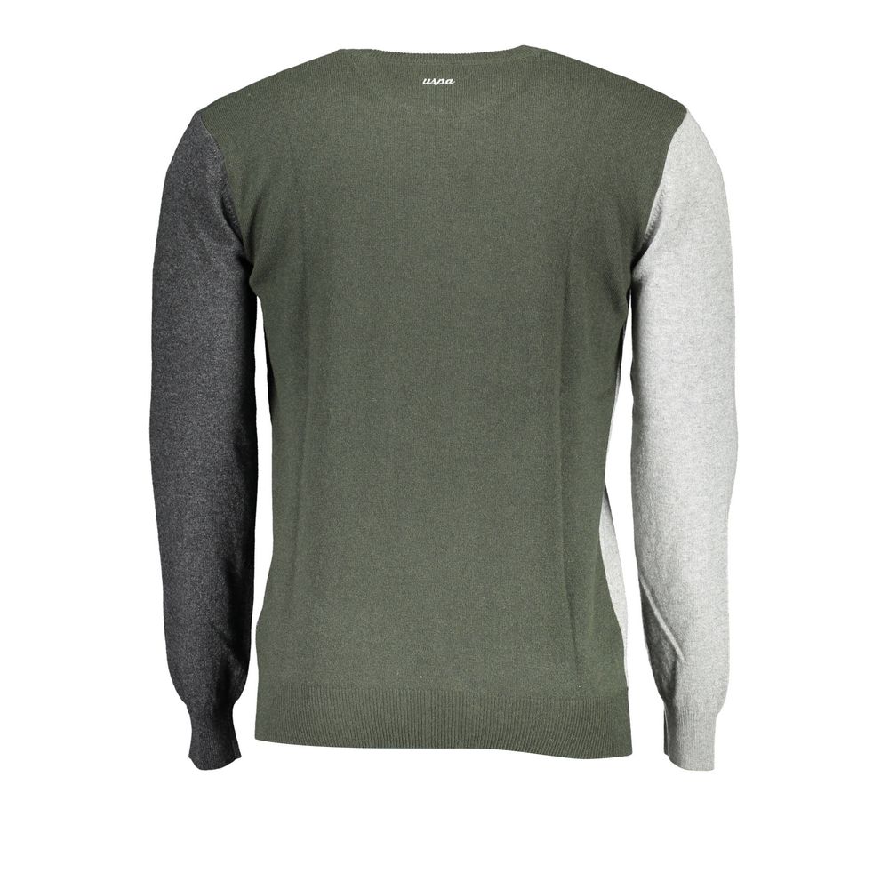 U.S. POLO ASSN. Grauer Pullover aus Wolle für Männer
