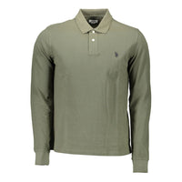 U.S. POLO ASSN. Grünes Baumwoll-Poloshirt für Männer