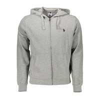 U.S. POLO ASSN. Grauer Baumwollpullover für Männer
