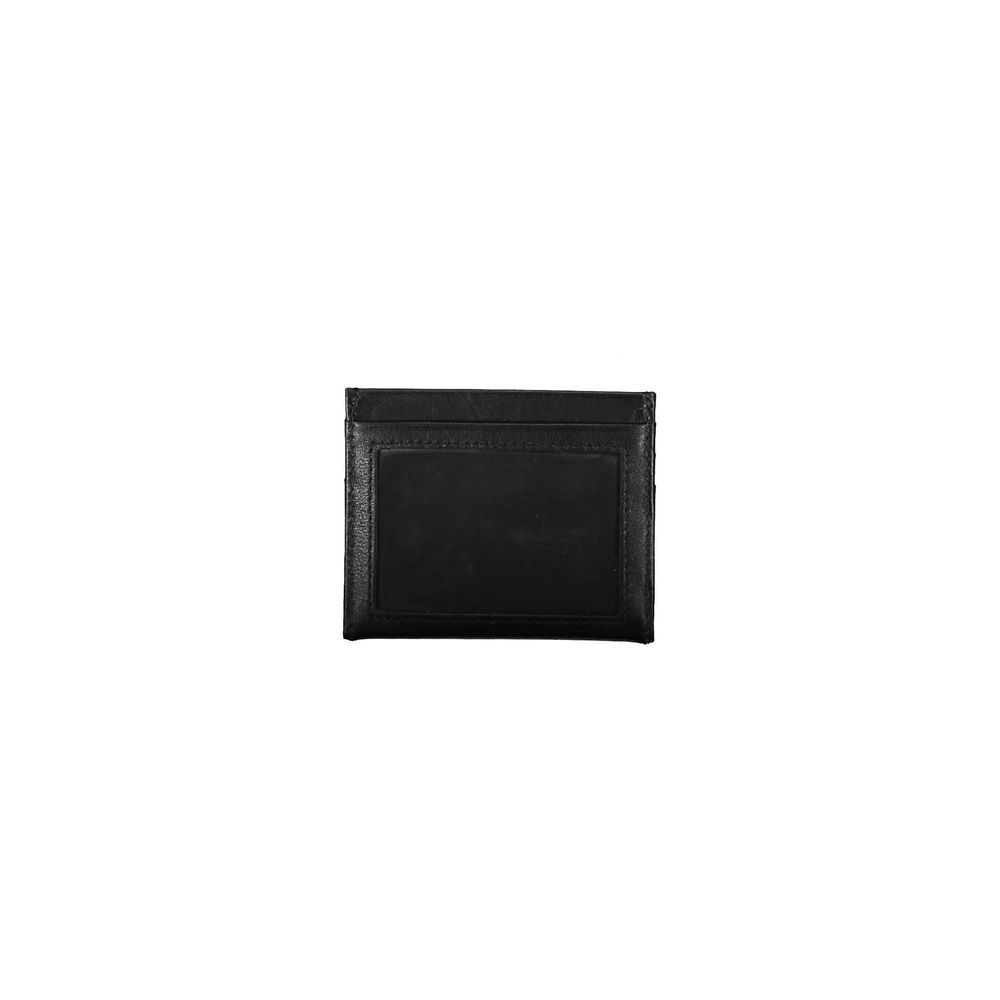 Calvin Klein Schwarzes Leder Herren Portemonnaie