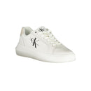 Calvin Klein Schicke weiße Schnürsenkel-Sneakers mit kontrastierenden Details