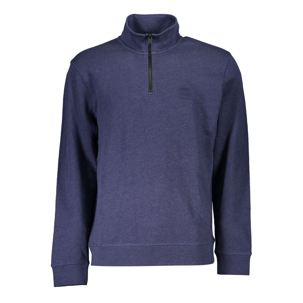 Hugo Boss Blauer Baumwollpullover für Männer