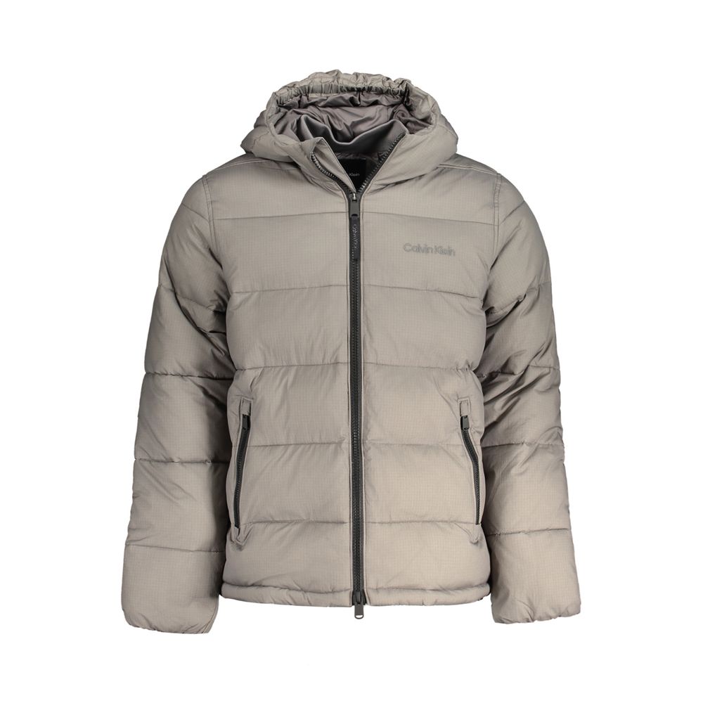 Calvin Klein Graue Nylonjacke